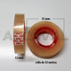330 Rollos de cinta adhesiva transparente , celo marca apli