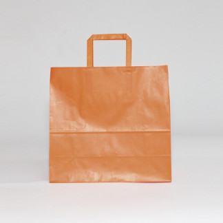 bolsa de papel naranja 