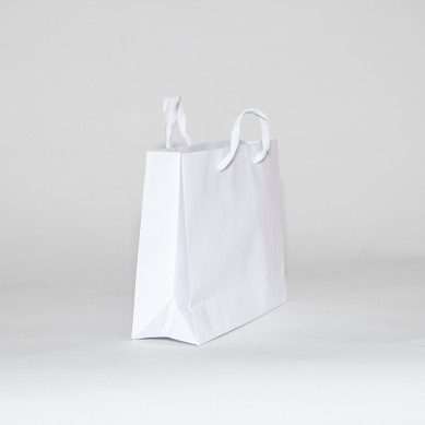 bolsa papel lujo blanca